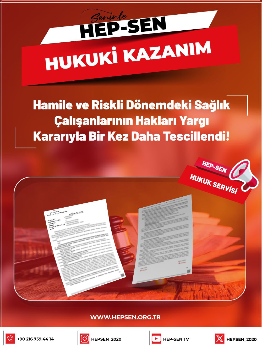 Hamile ve Riskli Dönemdeki Sağlık Çalışanlarının Hakları Yargı Kararıyla Bir Kez Daha Tescillendi!